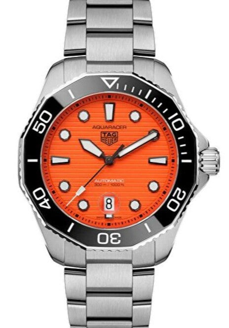 TAG Heuer Aquaracer 300M Pomaranczowy 43 mm Stal