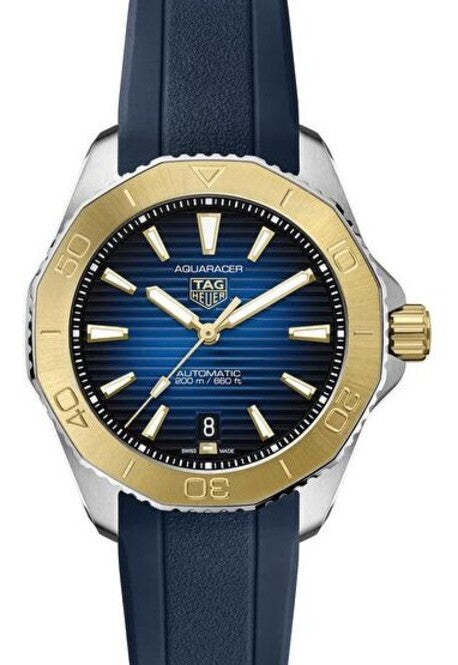 TAG Heuer Aquaracer Niebieski 40 mm Zloto/Stal