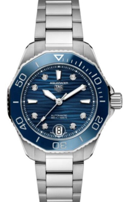 TAG Heuer Aquaracer Lady Niebieski  36 mm Stal