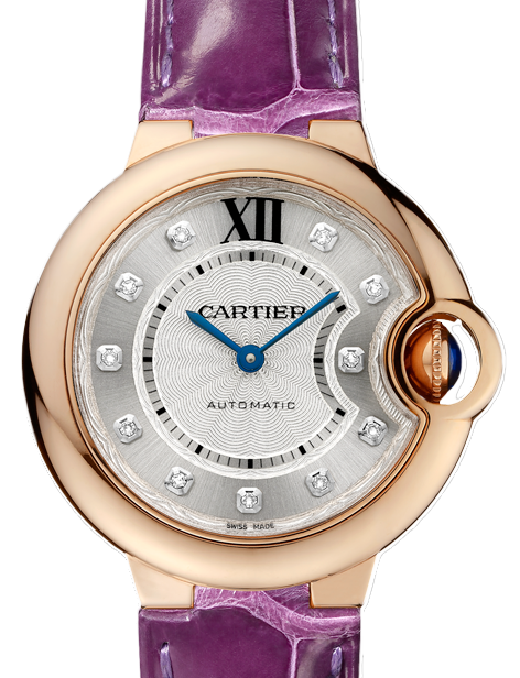 Cartier Ballon Bleu Silver 33 mm Rose Gold 