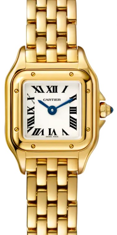 Cartier Panthère Srebrny 25 mm zolte zloto