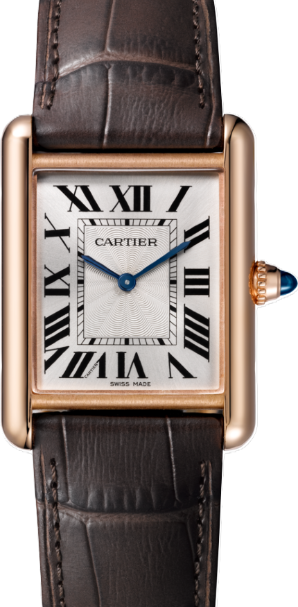 Cartier Tank Louis Cartier Silver 33.7 mm Rose Gold 