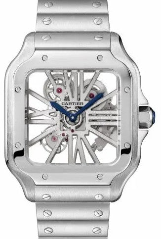 Cartier Santos Skeletonized 39mm Steel 
