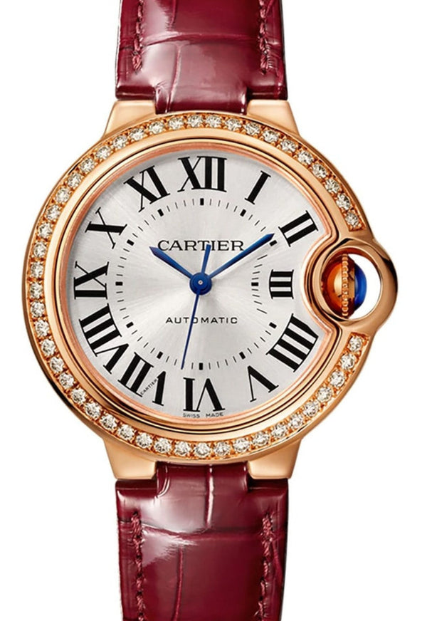 Cartier Ballon Bleu Silver 33 mm Rose Gold 