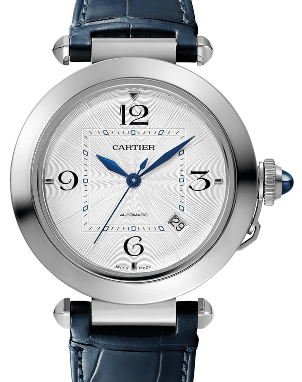 Cartier Pasha Silver 41 mm Steel 