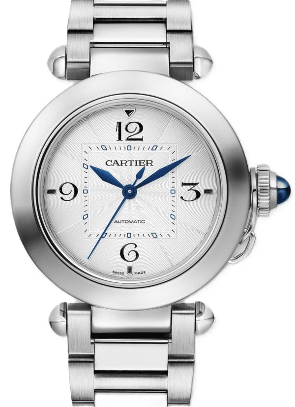 Cartier Pasha Silver 36mm Steel 