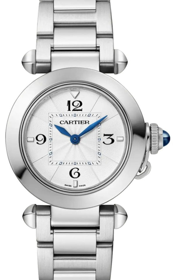 Cartier Pasha Silver 30mm Steel 