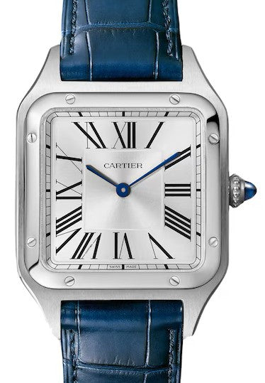 Cartier Santos Silver 43.5 mm Steel 
