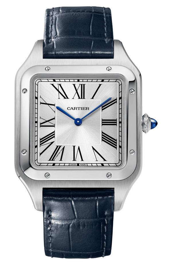 Cartier Santos Dumont Silver 46.6 mm Steel 