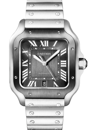 Cartier Santos Gray 39.8 mm Steel 