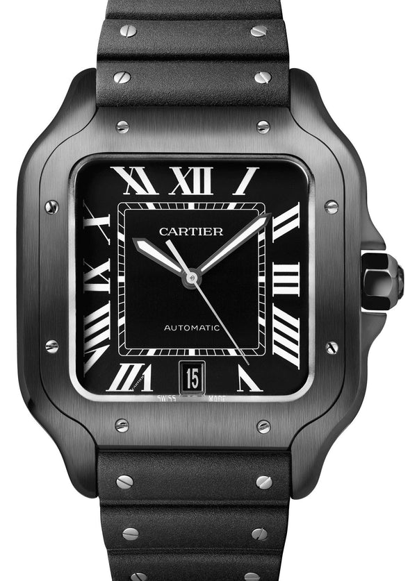Cartier Santos Black 40mm Steel 