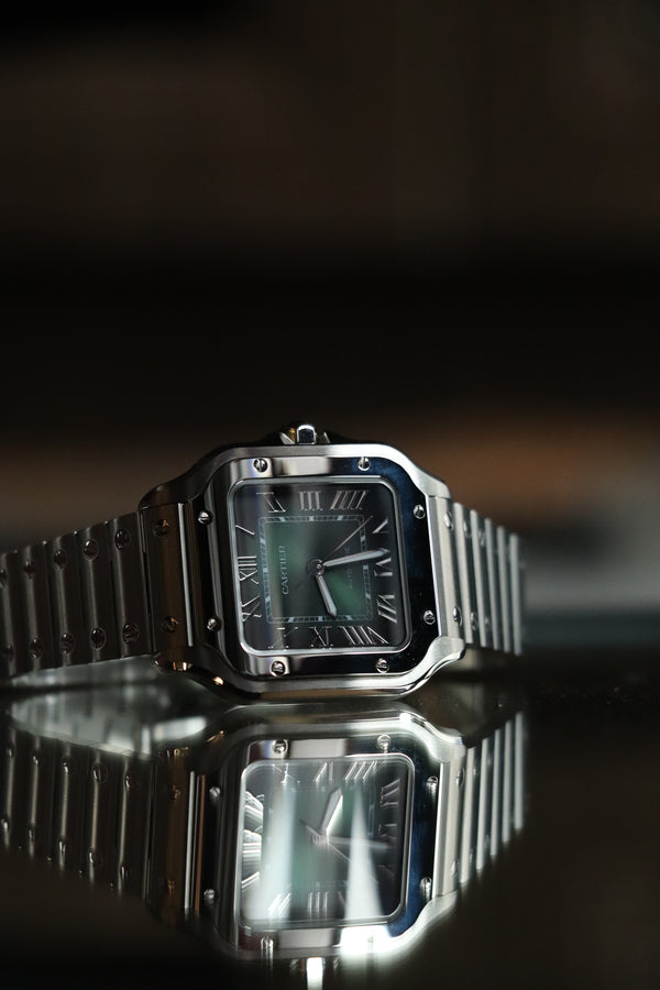 Cartier Santos Green 35.1 mm Steel 