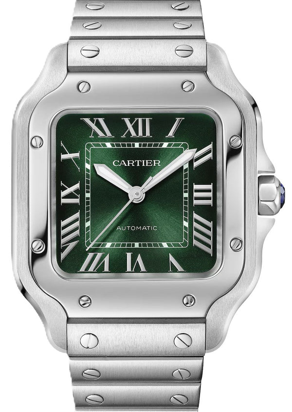 Cartier Santos Green 35.1 mm Steel 