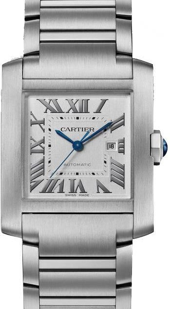 Cartier Tank Française Silver 37 mm Steel 
