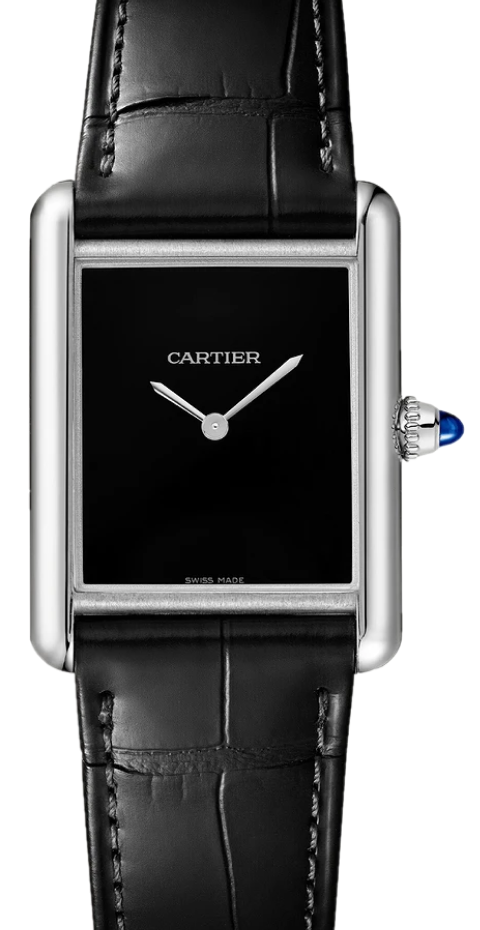 Cartier Tank Black 34mm Steel 