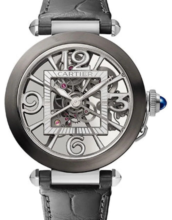 Cartier Pasha Szary 31 mm Stal