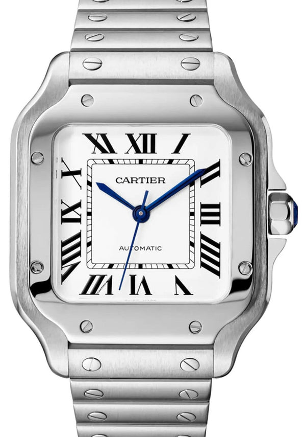 Cartier Santos Silver 35.1 mm Steel 